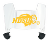 North Dakota State Bison Mini Football Helmet Visor Shield w/ Clips - PICK VISOR & LOGO COLOR