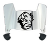 North Dakota State Bison Mini Football Helmet Visor Shield w/ Clips - PICK VISOR & LOGO COLOR