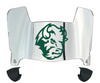 North Dakota State Bison Mini Football Helmet Visor Shield w/ Clips - PICK VISOR & LOGO COLOR