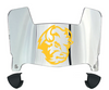North Dakota State Bison Mini Football Helmet Visor Shield w/ Clips - PICK VISOR & LOGO COLOR