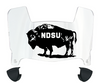 North Dakota State Bison Mini Football Helmet Visor Shield w/ Clips - PICK VISOR & LOGO COLOR