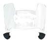 North Dakota State Bison Mini Football Helmet Visor Shield w/ Clips - PICK VISOR & LOGO COLOR