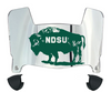 North Dakota State Bison Mini Football Helmet Visor Shield w/ Clips - PICK VISOR & LOGO COLOR