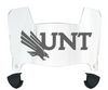 North Texas Mean Green Mini Football Helmet Visor Shield w/ Clips - PICK VISOR & LOGO COLOR - SportsJewelryProShop