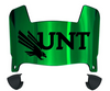 North Texas Mean Green Mini Football Helmet Visor Shield w/ Clips - PICK VISOR & LOGO COLOR - SportsJewelryProShop