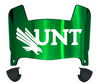 North Texas Mean Green Mini Football Helmet Visor Shield w/ Clips - PICK VISOR & LOGO COLOR - SportsJewelryProShop