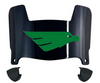 North Texas Mean Green Mini Football Helmet Visor Shield w/ Clips - PICK VISOR & LOGO COLOR - SportsJewelryProShop
