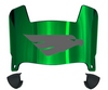 North Texas Mean Green Mini Football Helmet Visor Shield w/ Clips - PICK VISOR & LOGO COLOR - SportsJewelryProShop