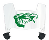North Texas Mean Green Mini Football Helmet Visor Shield w/ Clips - PICK VISOR & LOGO COLOR - SportsJewelryProShop