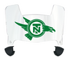 North Texas Mean Green Mini Football Helmet Visor Shield w/ Clips - PICK VISOR & LOGO COLOR - SportsJewelryProShop