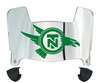 North Texas Mean Green Mini Football Helmet Visor Shield w/ Clips - PICK VISOR & LOGO COLOR - SportsJewelryProShop