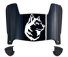 Northeastern Huskies Mini Football Helmet Visor Shield w/ Clips - PICK VISOR & LOGO COLOR