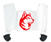 Northeastern Huskies Mini Football Helmet Visor Shield w/ Clips - PICK VISOR & LOGO COLOR