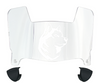 Northeastern Huskies Mini Football Helmet Visor Shield w/ Clips - PICK VISOR & LOGO COLOR