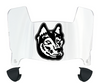 Northeastern Huskies Mini Football Helmet Visor Shield w/ Clips - PICK VISOR & LOGO COLOR