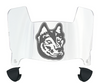 Northeastern Huskies Mini Football Helmet Visor Shield w/ Clips - PICK VISOR & LOGO COLOR