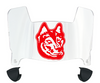 Northeastern Huskies Mini Football Helmet Visor Shield w/ Clips - PICK VISOR & LOGO COLOR