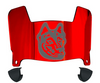 Northeastern Huskies Mini Football Helmet Visor Shield w/ Clips - PICK VISOR & LOGO COLOR