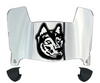 Northeastern Huskies Mini Football Helmet Visor Shield w/ Clips - PICK VISOR & LOGO COLOR