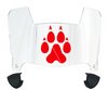 Northeastern Huskies Mini Football Helmet Visor Shield w/ Clips - PICK VISOR & LOGO COLOR