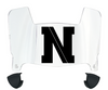 Northeastern Huskies Mini Football Helmet Visor Shield w/ Clips - PICK VISOR & LOGO COLOR