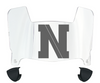 Northeastern Huskies Mini Football Helmet Visor Shield w/ Clips - PICK VISOR & LOGO COLOR