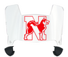 Northeastern Huskies Mini Football Helmet Visor Shield w/ Clips - PICK VISOR & LOGO COLOR