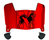 Northeastern Huskies Mini Football Helmet Visor Shield w/ Clips - PICK VISOR & LOGO COLOR