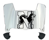 Northeastern Huskies Mini Football Helmet Visor Shield w/ Clips - PICK VISOR & LOGO COLOR