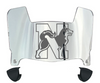 Northeastern Huskies Mini Football Helmet Visor Shield w/ Clips - PICK VISOR & LOGO COLOR