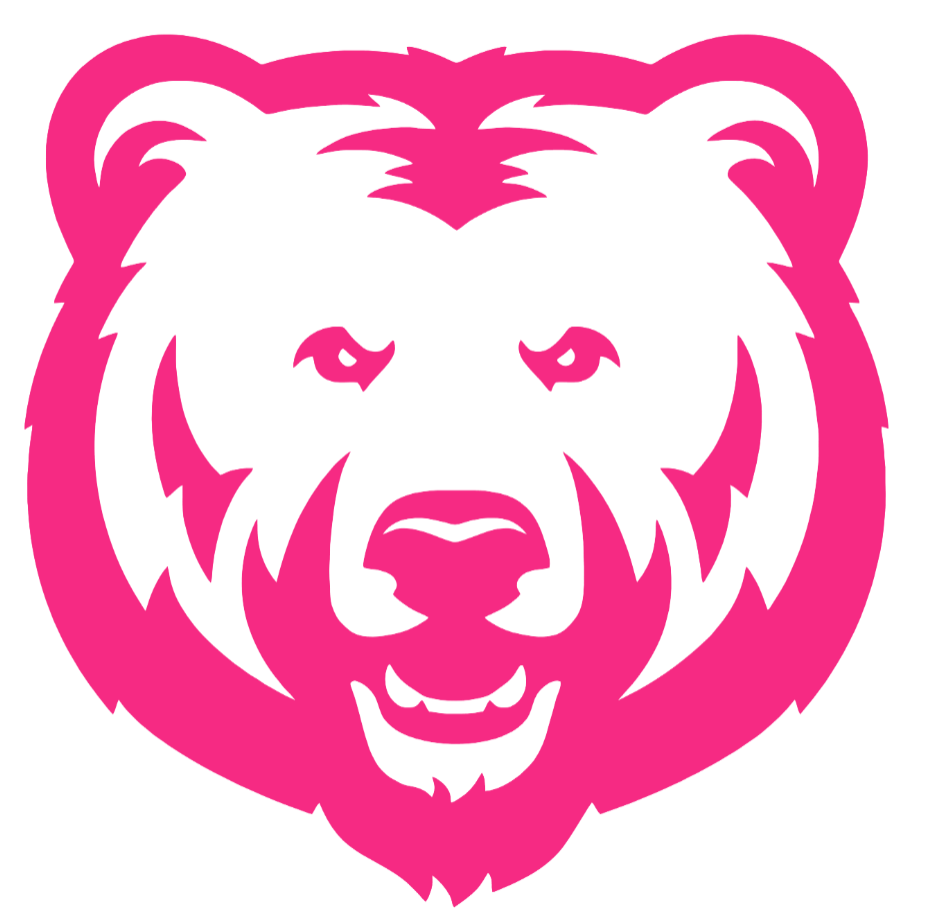 Northern Colorado Bears HOT PINK Mascot Logo Premium DieCut Vinyl Decal PICK SIZE