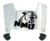 Northern Michigan Wildcats Mini Football Helmet Visor Shield w/ Clips - PICK VISOR & LOGO COLOR