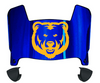 Northern Colorado Bears Mini Football Helmet Visor Shield w/ Clips - PICK VISOR & LOGO COLOR