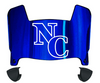 Northern Colorado Bears Mini Football Helmet Visor Shield w/ Clips - PICK VISOR & LOGO COLOR