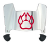 Northern Illinois Huskies Mini Football Helmet Visor Shield w/ Clips - PICK VISOR & LOGO COLOR