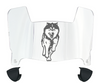 Northern Illinois Huskies Mini Football Helmet Visor Shield w/ Clips - PICK VISOR & LOGO COLOR