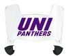 Northern Iowa Panthers Mini Football Helmet Visor Shield w/ Clips - PICK VISOR & LOGO COLOR