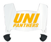 Northern Iowa Panthers Mini Football Helmet Visor Shield w/ Clips - PICK VISOR & LOGO COLOR