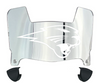 Northern Iowa Panthers Mini Football Helmet Visor Shield w/ Clips - PICK VISOR & LOGO COLOR