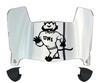 Northern Iowa Panthers Mini Football Helmet Visor Shield w/ Clips - PICK VISOR & LOGO COLOR