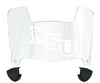 Northwestern State Demons Mini Football Helmet Visor Shield w/ Clips - PICK VISOR & LOGO COLOR