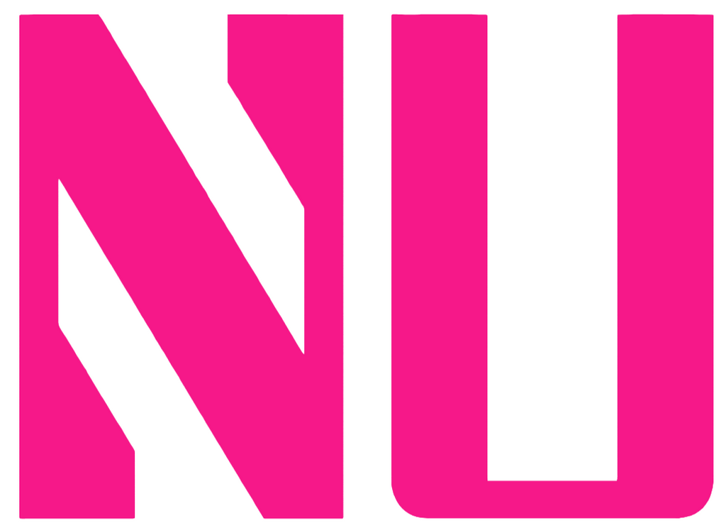 Northwestern Wildcats Hot Pink NU Logo Premium DieCut Vinyl Decal PICK SIZE