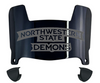 Northwestern State Demons Mini Football Helmet Visor Shield w/ Clips - PICK VISOR & LOGO COLOR