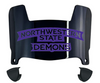 Northwestern State Demons Mini Football Helmet Visor Shield w/ Clips - PICK VISOR & LOGO COLOR