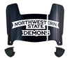 Northwestern State Demons Mini Football Helmet Visor Shield w/ Clips - PICK VISOR & LOGO COLOR
