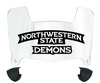 Northwestern State Demons Mini Football Helmet Visor Shield w/ Clips - PICK VISOR & LOGO COLOR