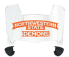 Northwestern State Demons Mini Football Helmet Visor Shield w/ Clips - PICK VISOR & LOGO COLOR