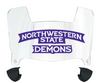 Northwestern State Demons Mini Football Helmet Visor Shield w/ Clips - PICK VISOR & LOGO COLOR
