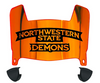 Northwestern State Demons Mini Football Helmet Visor Shield w/ Clips - PICK VISOR & LOGO COLOR