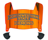 Northwestern State Demons Mini Football Helmet Visor Shield w/ Clips - PICK VISOR & LOGO COLOR